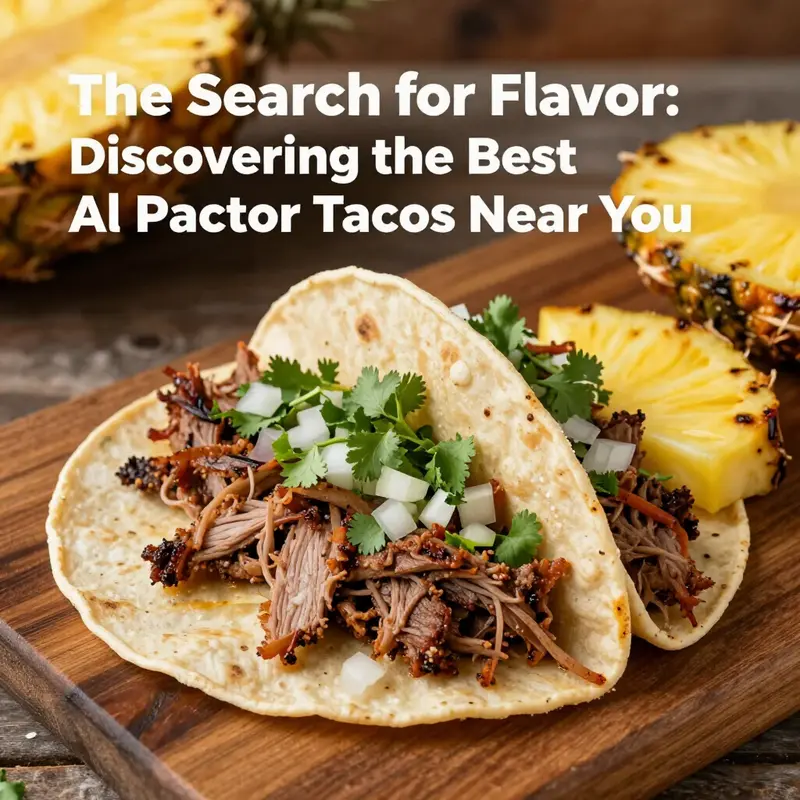 A mouthwatering plate of authentic al pastor tacos emphasizing flavor and freshness.