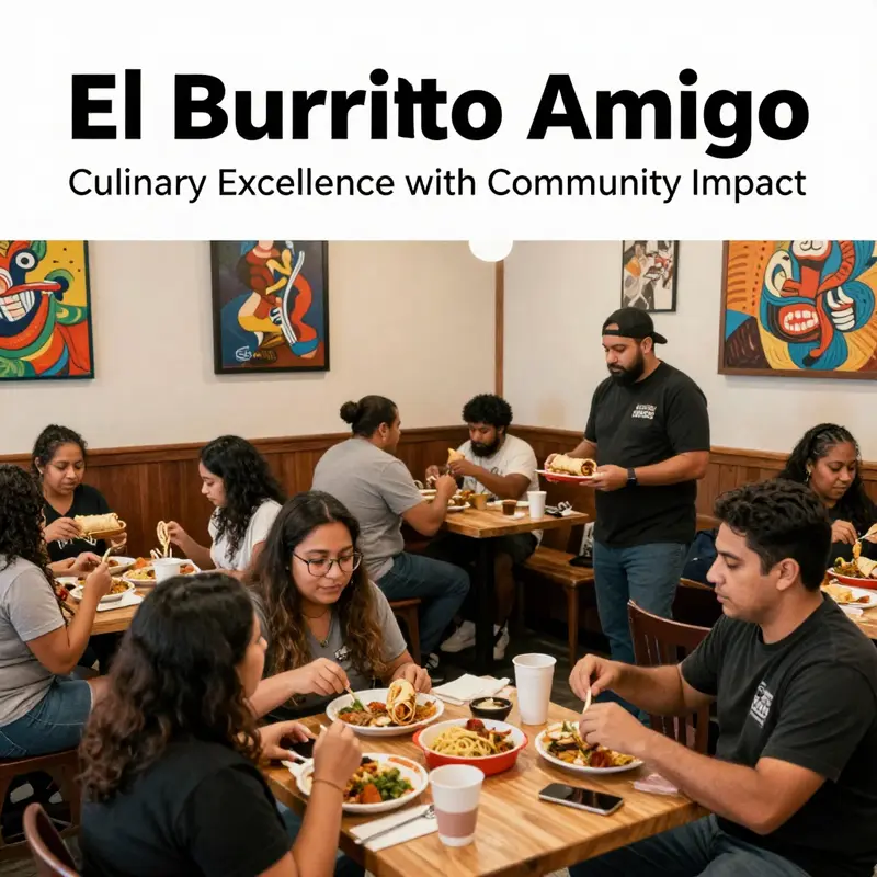 A vibrant display of El Burrito Amigo’s fresh Mexican dishes that showcase their culinary excellence.
