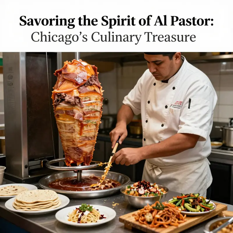 The vibrant neighborhood of Pilsen, a hub for authentic al pastor experiences in Chicago.