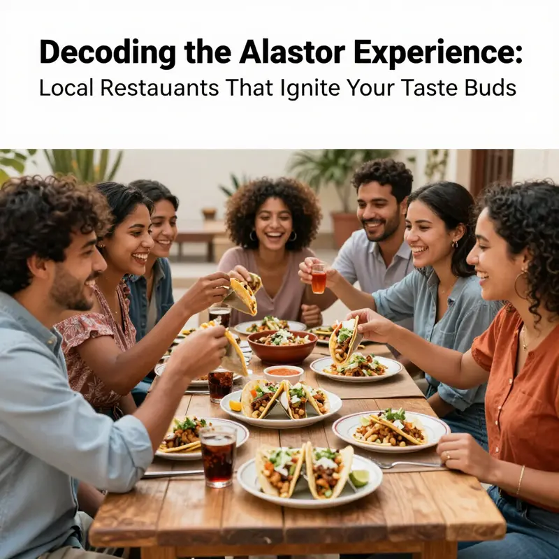 A vibrant al pastor restaurant atmosphere, showcasing the dish’s cultural roots.