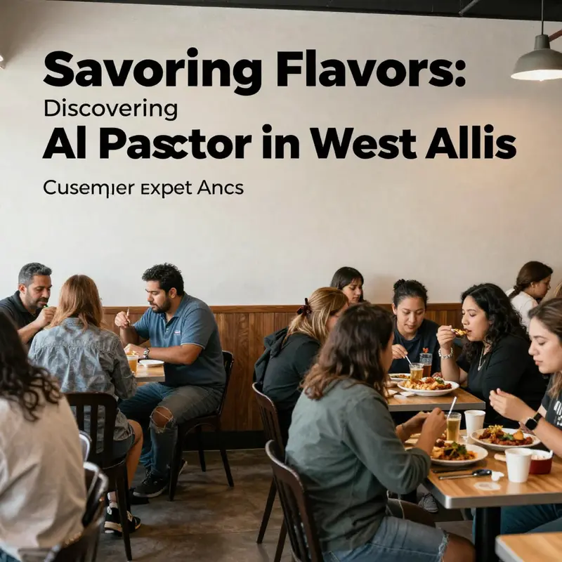 An enticing display of al pastor tacos served with traditional garnishes.