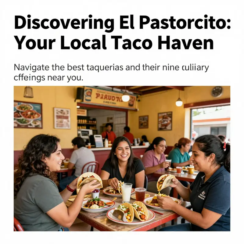 A lively dining scene at Taqueria El Pastorcito with happy customers enjoying a meal.