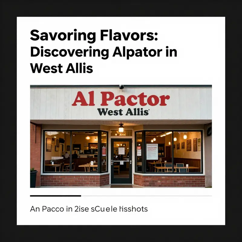 A view of the Al Pastor restaurant exterior in West Allis, highlighting its charm and openness.