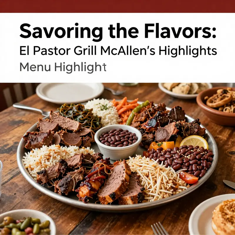A colorful display of handcrafted tacos highlighting the authentic flavors of El Pastor Grill.