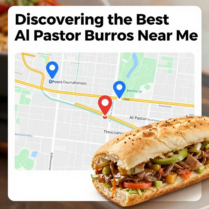Yelp’s search results presenting top-rated Al Pastor Burrito restaurants.