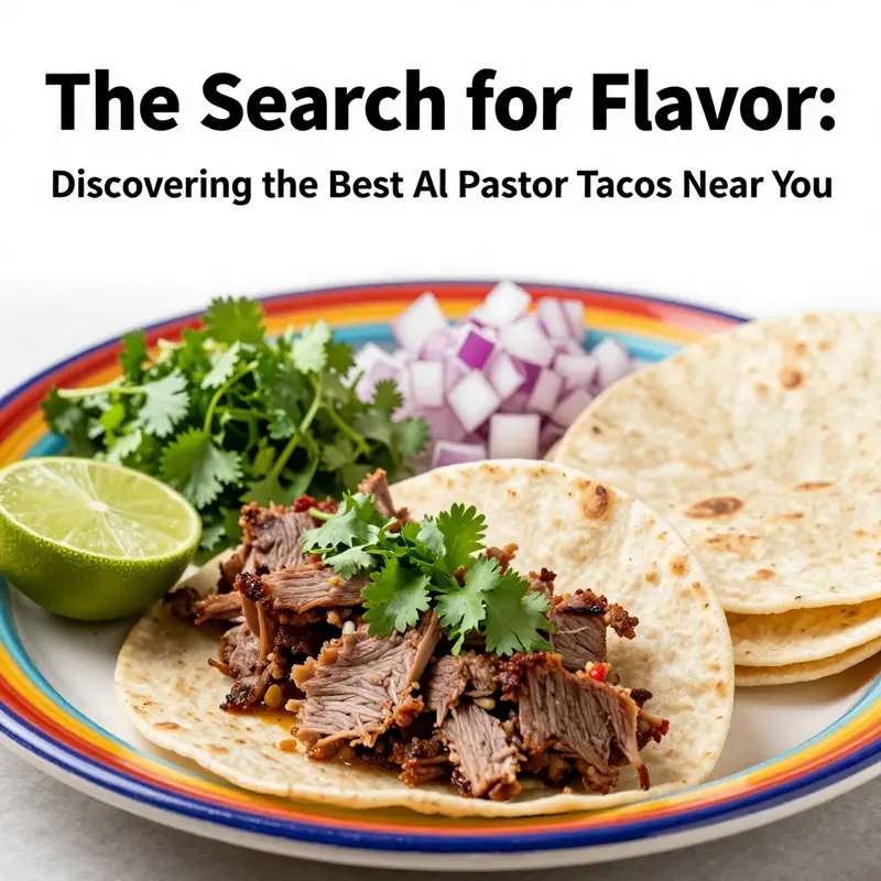 A mouthwatering plate of authentic al pastor tacos emphasizing flavor and freshness.