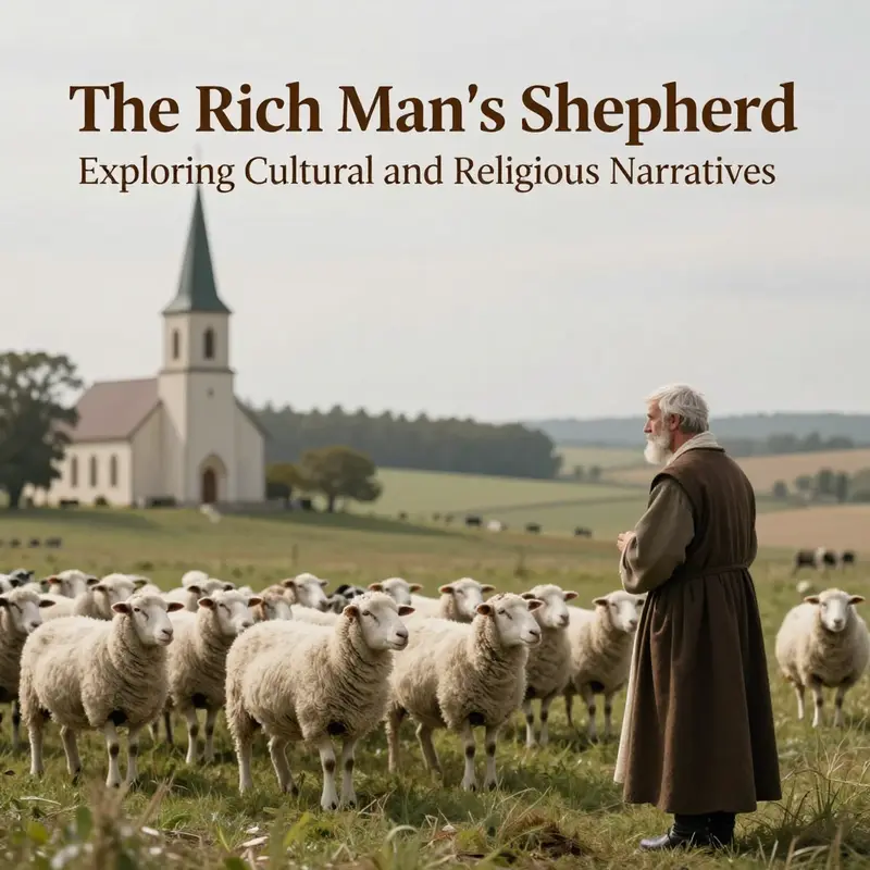 The juxtaposition of tradition and modernity in ‘El Pastor’ symbolizing the conflict between the rich and the shepherd.