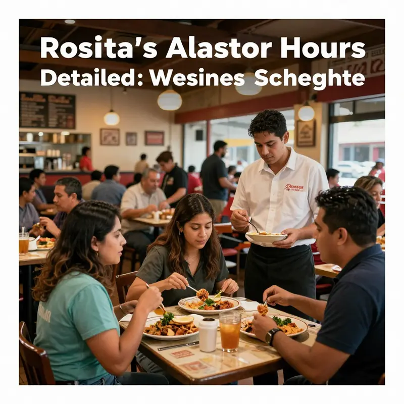 Diners enjoying their meals at Rosita’s al Pastor during a busy weekday, highlighting the vibrant atmosphere.