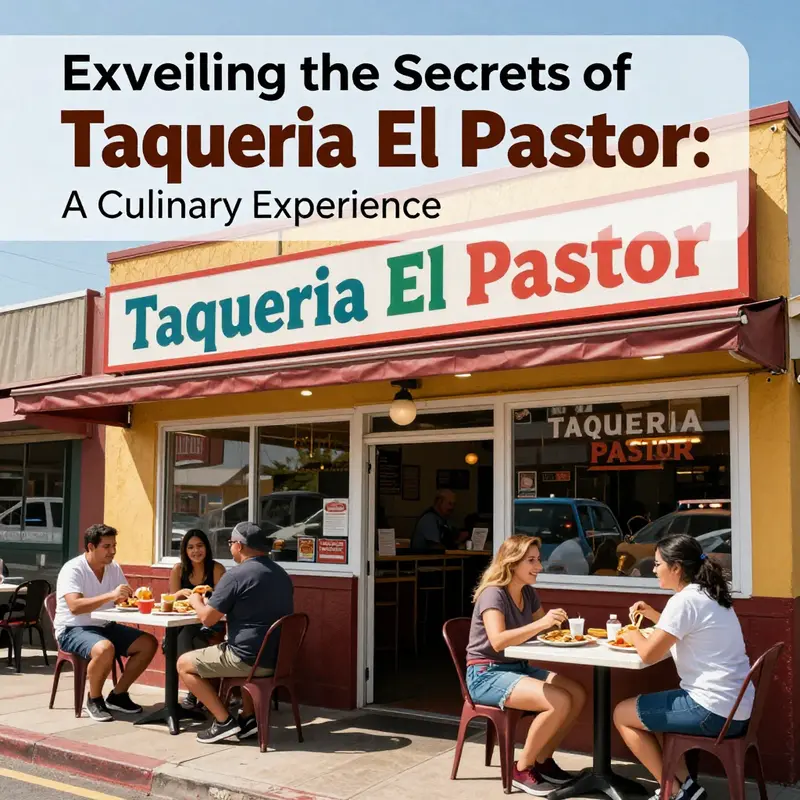Taqueria El Pastor’s inviting exterior, a favorite among local diners.