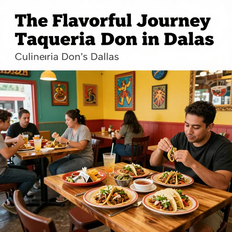 The lively ambiance of Taqueria Don Pastor enhances the dining experience with colorful decor and happy diners.