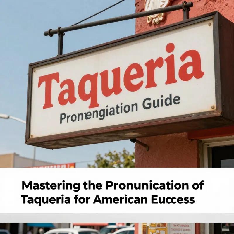 An inviting taqueria sign in an American setting, emphasizing the term’s local usage.