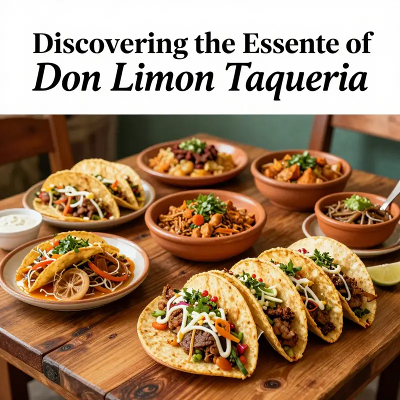 A selection of authentic Mexican dishes showcasing the vibrant flavors at Don Limon Taqueria.