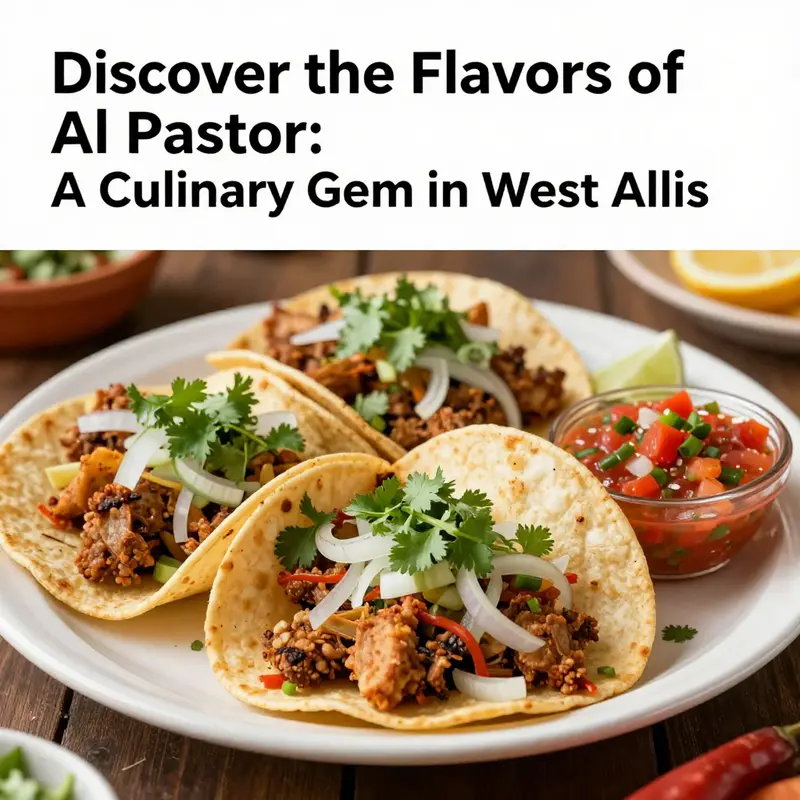 A vibrant presentation of tacos al pastor, reflecting the authentic flavors at Al Pastor in West Allis.