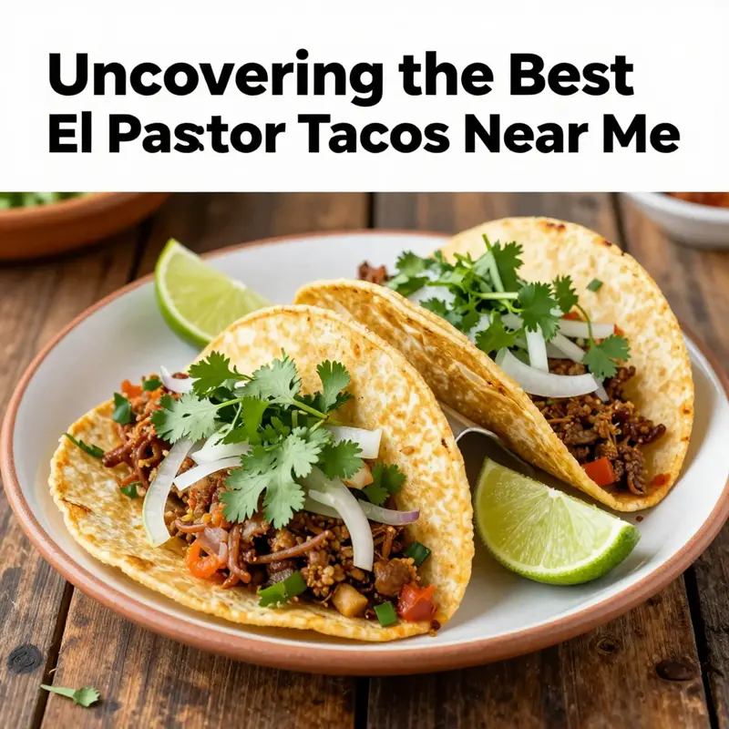 Top-rated El Pastor tacos ready to be enjoyed.