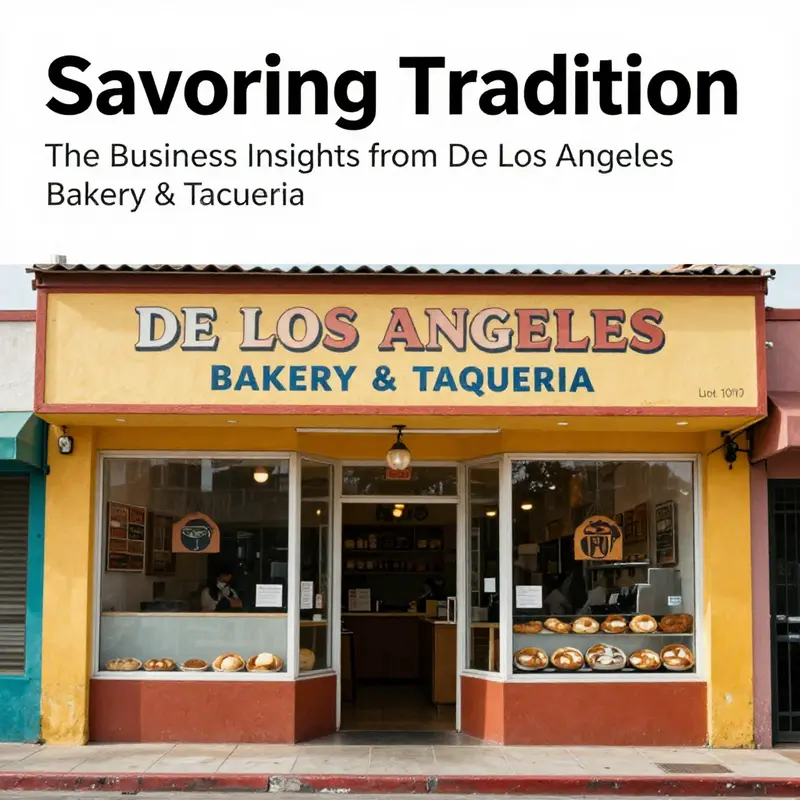 Exterior view of De Los Angeles Bakery & Taqueria, a restaurant known for its authentic Mexican food.