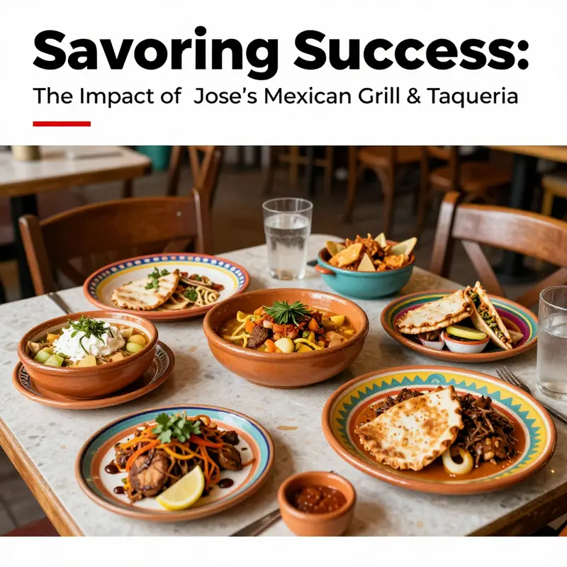 A welcoming dining area at Don Jose's restaurant, featuring colorful decor and authentic Mexican dishware.