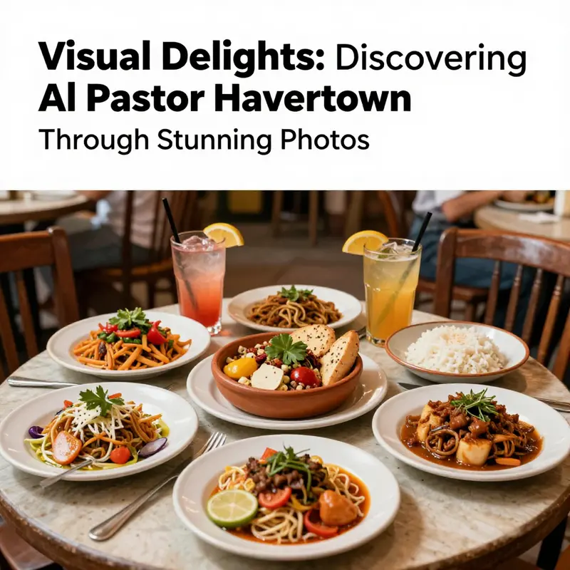 A beautifully arranged table at Al Pastor with various colorful Mexican dishes and drinks in a lively setting.