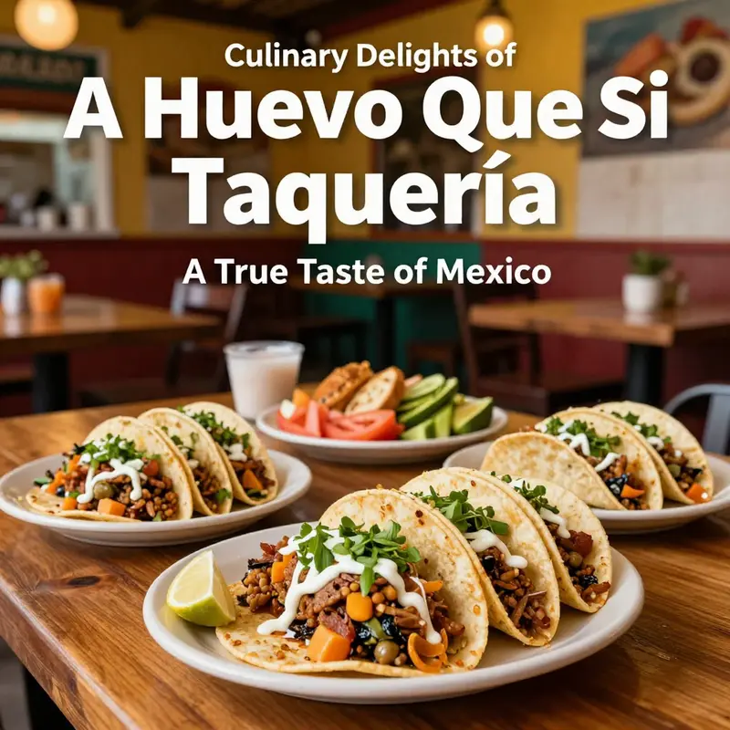 A feast of vibrant tacos from AH HUEVO QUE SI, highlighting fresh ingredients and culinary creativity.