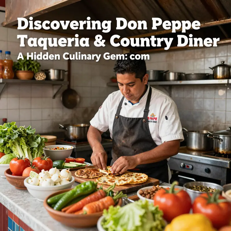 Chef José Flores hard at work, showcasing the culinary artistry behind Don Pepe Taqueria’s renowned dishes.