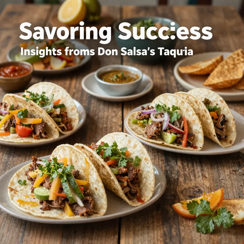 A diverse selection of tacos representing the fusion flavors of Don Salsa’s Taqueria.