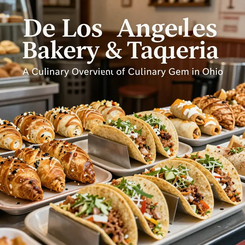 An inviting display of the diverse menu offerings at De Los Angeles Bakery & Taqueria.