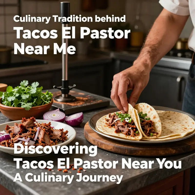 Diverse offerings of Tacos El Pastor from local food trucks and stands.