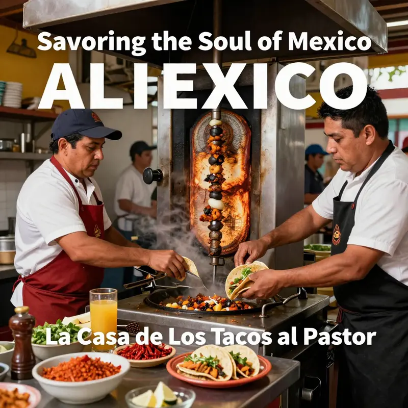 Chefs expertly prepare tacos al pastor, preserving authentic culinary traditions.