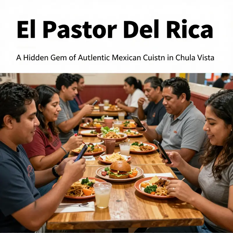 A plate of authentic El Pastor tacos served at Del Rica Taqueria, showcasing vibrant flavors and ingredients.