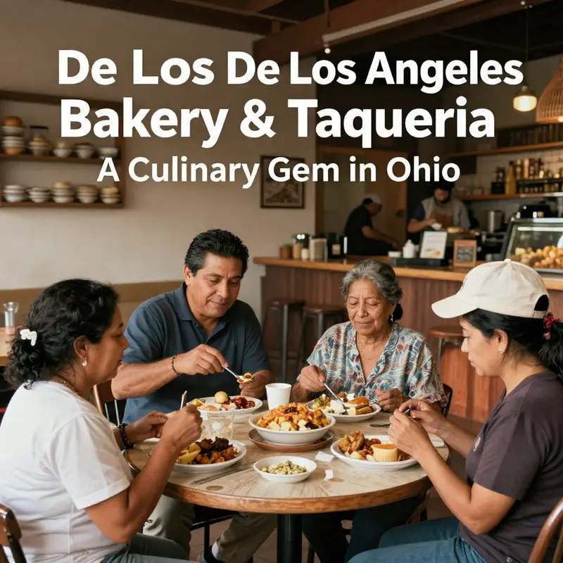 An inviting display of the diverse menu offerings at De Los Angeles Bakery & Taqueria.