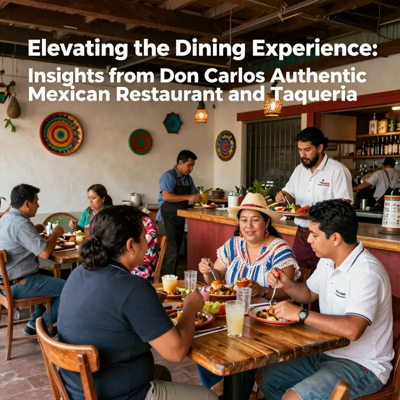 Guests enjoying their dining experience at Don Carlos, where ambiance and service combine to create memorable moments.