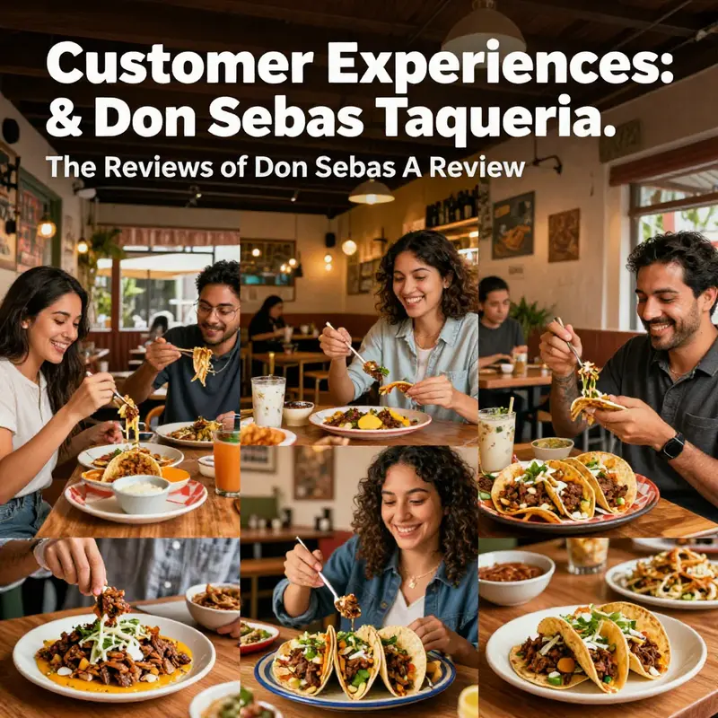 Happy customers experiencing authentic Mexican cuisine at Don Sebas Taqueria.