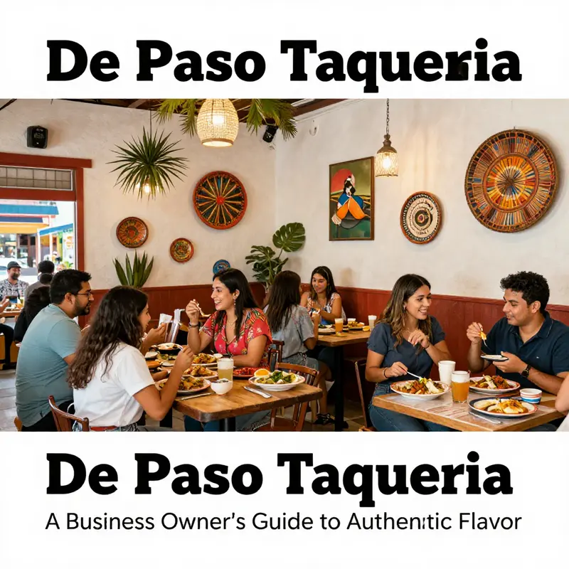 The lively exterior of De Paso Taqueria, a popular destination in Smyrna, Tennessee.