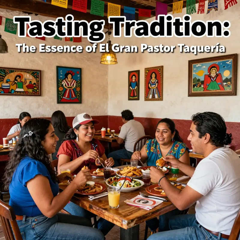 A vibrant selection of authentic tacos from El Gran Pastor Taquería, showcasing their commitment to traditional Mexican flavors.