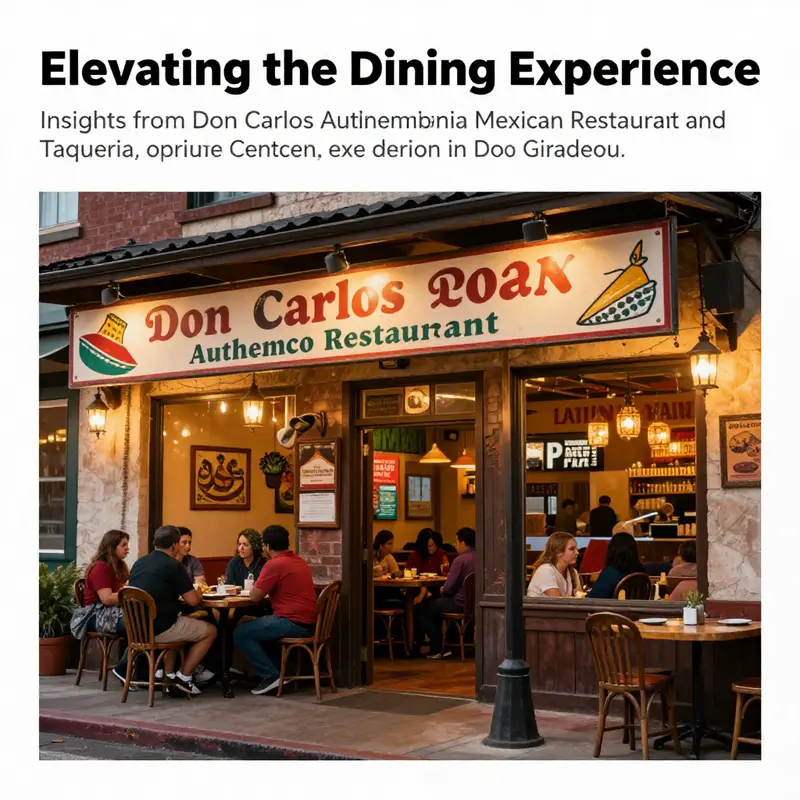 A richly decorated entrance of Don Carlos Authentic Mexican Restaurant, highlighting its appeal and authenticity.