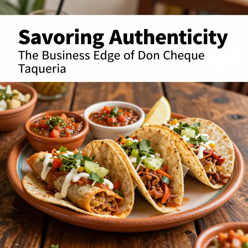 A delightful assortment of authentic Mexican dishes from Don Cheque Taqueria.