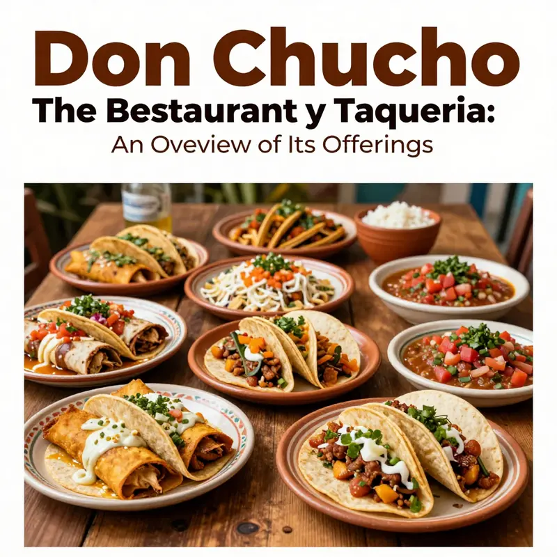 A delicious assortment of dishes showcasing the vibrant flavors of Don Chucho’s menu.
