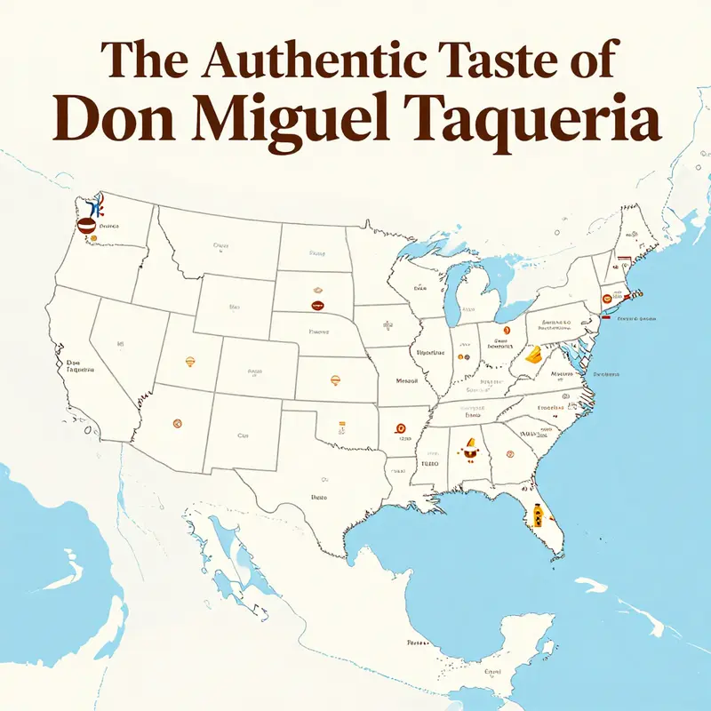 An enticing display of Don Miguel Taqueria’s diverse menu offerings, showcasing their commitment to authentic flavors.