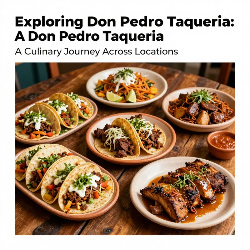 A vibrant overview of the Don Pedro Taqueria locations, perfect for experiencing authentic Mexican dishes.