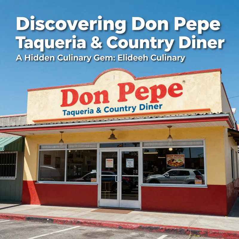 The charming exterior of Don Pepe Taqueria & Country Diner, highlighting its inviting atmosphere.