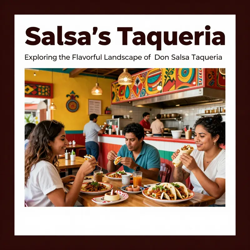 The lively atmosphere of Don Salsa Taqueria where customers indulge in a variety of authentic Mexican dishes.