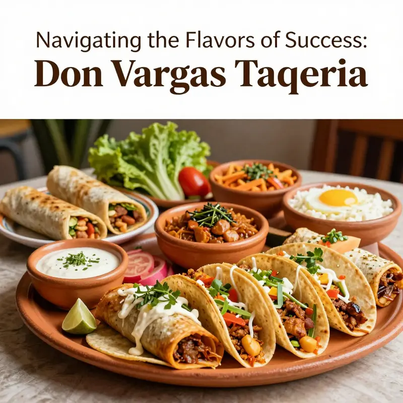 A feast of traditional Mexican dishes that represent the culinary artistry of Don Vargas Taqueria.