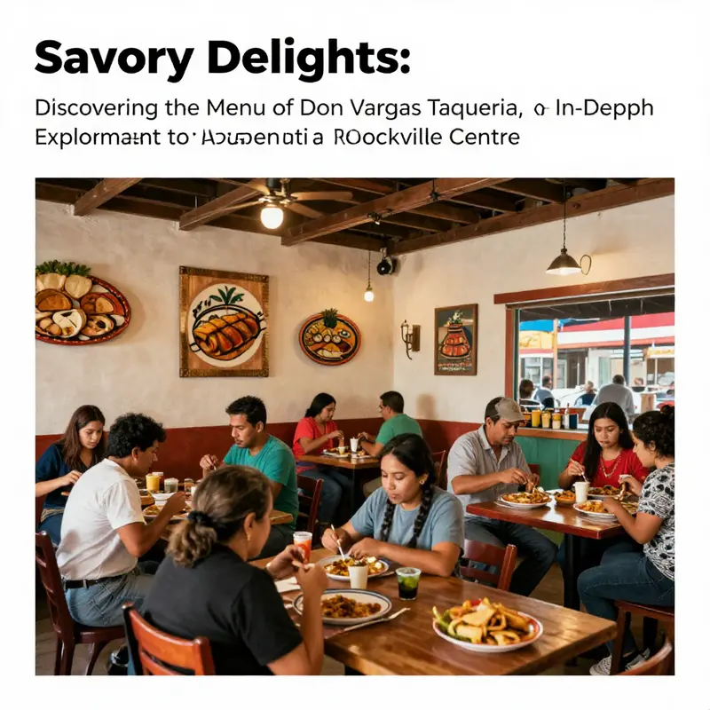 An interior view of Don Vargas Taqueria showing guests dining, rustic decor, and the lively ambiance that enhances the dining experience.