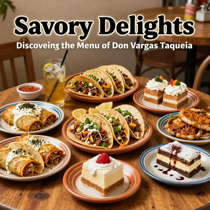 A vibrant selection of popular dishes from Don Vargas Taqueria reflecting the essence of authentic Mexican cuisine.
