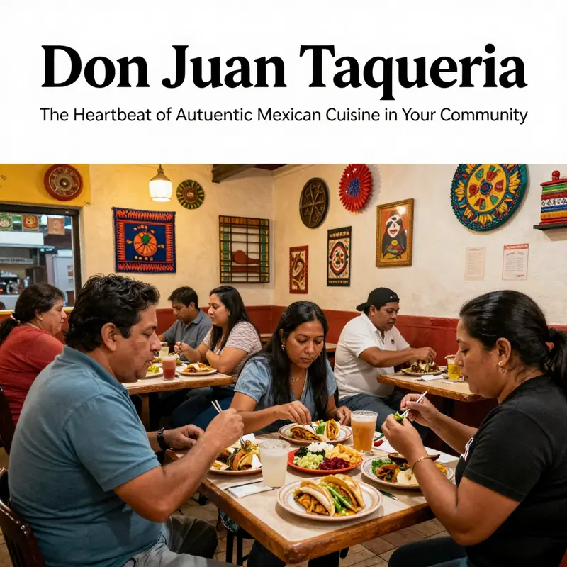 A look at the delicious traditional dishes offered at Don Juan Taqueria, embodying authentic Mexican flavors.
