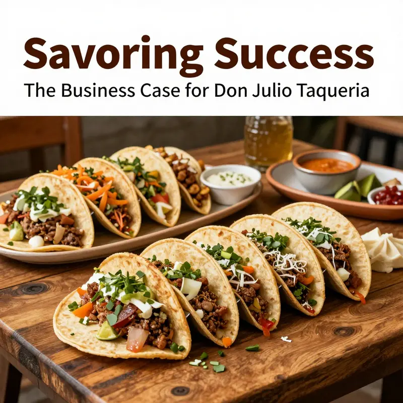 Don Julio Taqueria’s lively atmosphere invites guests to enjoy authentic Mexican dining.