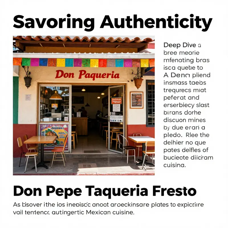 The exterior view of Don Pepe Taqueria in Fresno, displaying its welcoming ambiance.