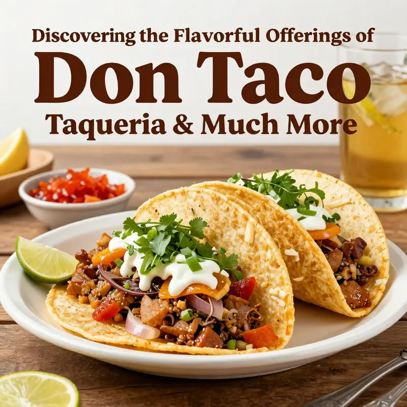 A selection of colorful and fresh tacos available at Don Taco Taqueria.