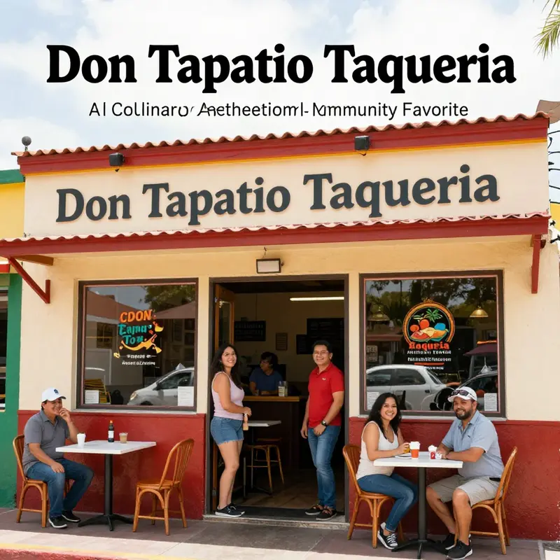 The inviting exterior of Don Tapatio Taqueria, a beacon of authentic Mexican culture in Edmond.