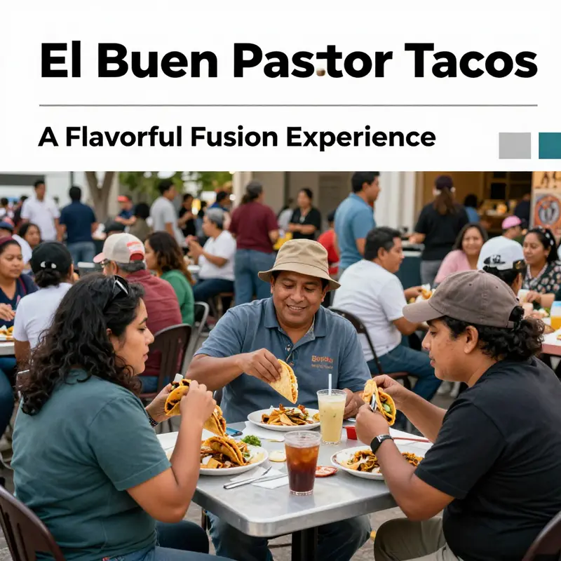An enticing assortment showcasing the unique menu offerings of El Buen Pastor Tacos.