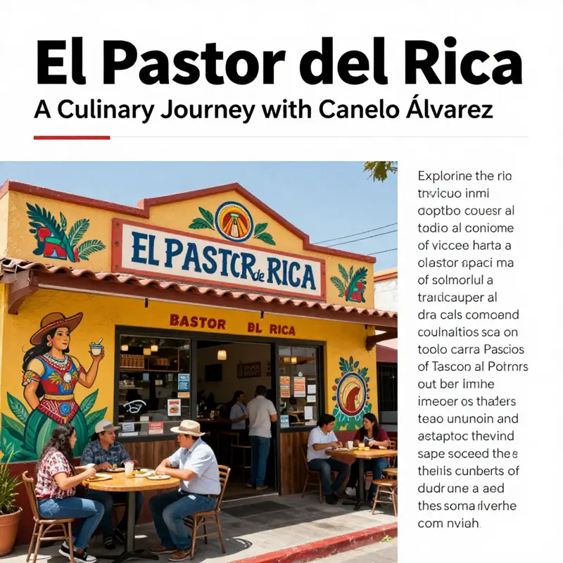 The colorful exterior of El Pastor del Rica, emphasizing its cultural influence and inviting atmosphere.
